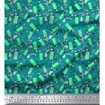 thumbnail image 1 of Soimoi Polyester Crepe Fabric Heart & Lighter Men Print Fabric by The Yard 52 Inch Wide, 1 of 3