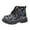 a-Black8836, variant on Girls Kids Iridescent Sequin Ankle Boots Lace Up Shiny Traction Sole Shoes For Casual Daily Wear Party Activities Versatile Footwear