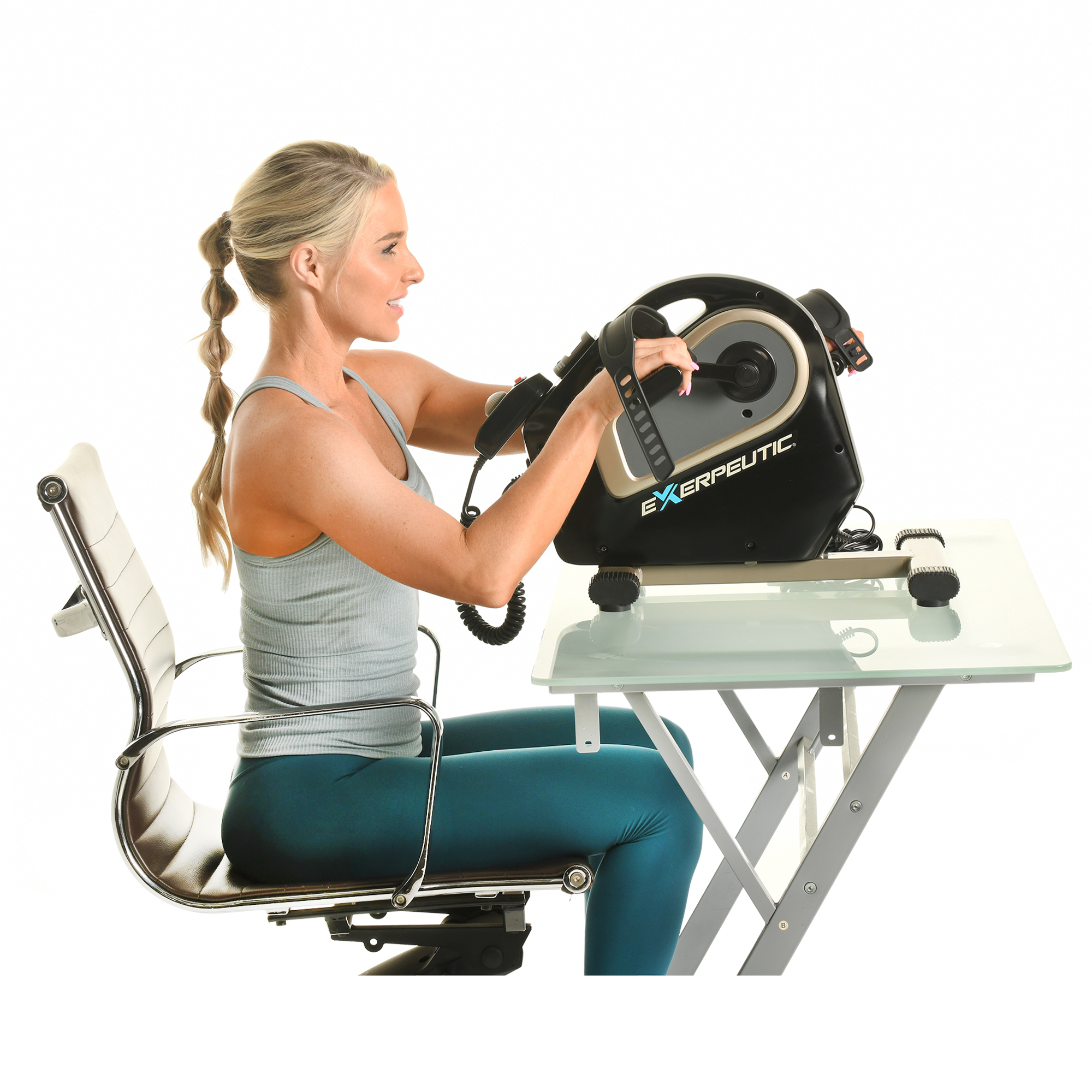 Exerpeutic 2000M Motorized Electric Legs and Arms Pedal Exerciser Exercise Bike - image 4 of 7