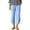 Sky Blue-#001, variant on Women Linen Pants Elastic Waist Drawstring Loose Fit Casual Ankle Pants Lightweight Breathable Slacks with Pockets,Sky Blue 3XL