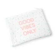 Vanity Planet Good Vibes Only | Makeup Bag - White