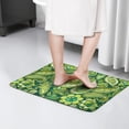thumbnail image 4 of Green Pioneer Flower and Paisley Flannel Non Slip Door Rugs,Washable Door Mats Indoor,Decorative Door Mats,Dirt-Resistant and Absorbent Doormat for Entrance,Bedroom,Kitchen,Bathroom,31.5"x17", 4 of 4