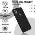 thumbnail image 2 of ANJ+ Shockproof Dual Layer Slim Hard Case + Tempered Glass Cover Compatible with Icon 5, AT&T Motivate 4 - Water Mists White Flowers, 2 of 5