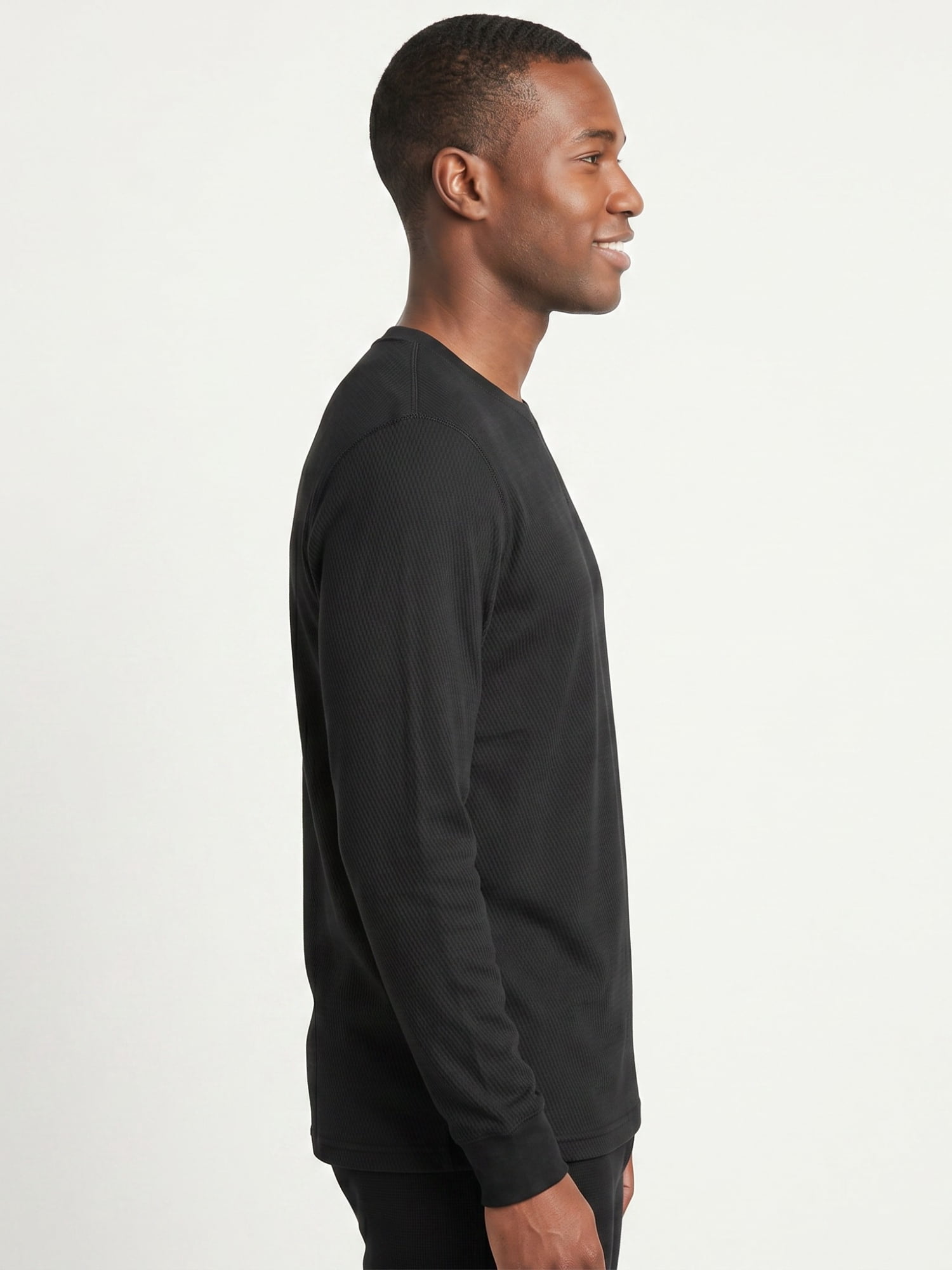 Hanes Men's Long Sleeve Cozy Brushed Raschel Sleep Top, Sizes S-2XL