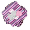 thumbnail image 2 of Elephant on Stripes Foam Coaster Set of 4, 2 of 3