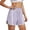 Purple, variant on Uaswgudfs Women's Color Block Athletic Shorts, Elastic Drawstring Loose Fit Casual Shorts for Summer Sports & Daily Wear