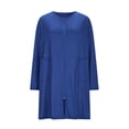 thumbnail image 5 of WDDDD Women's Long Sleeve Flowy Nightgown Sleepshirt Blue XXL, 5 of 7