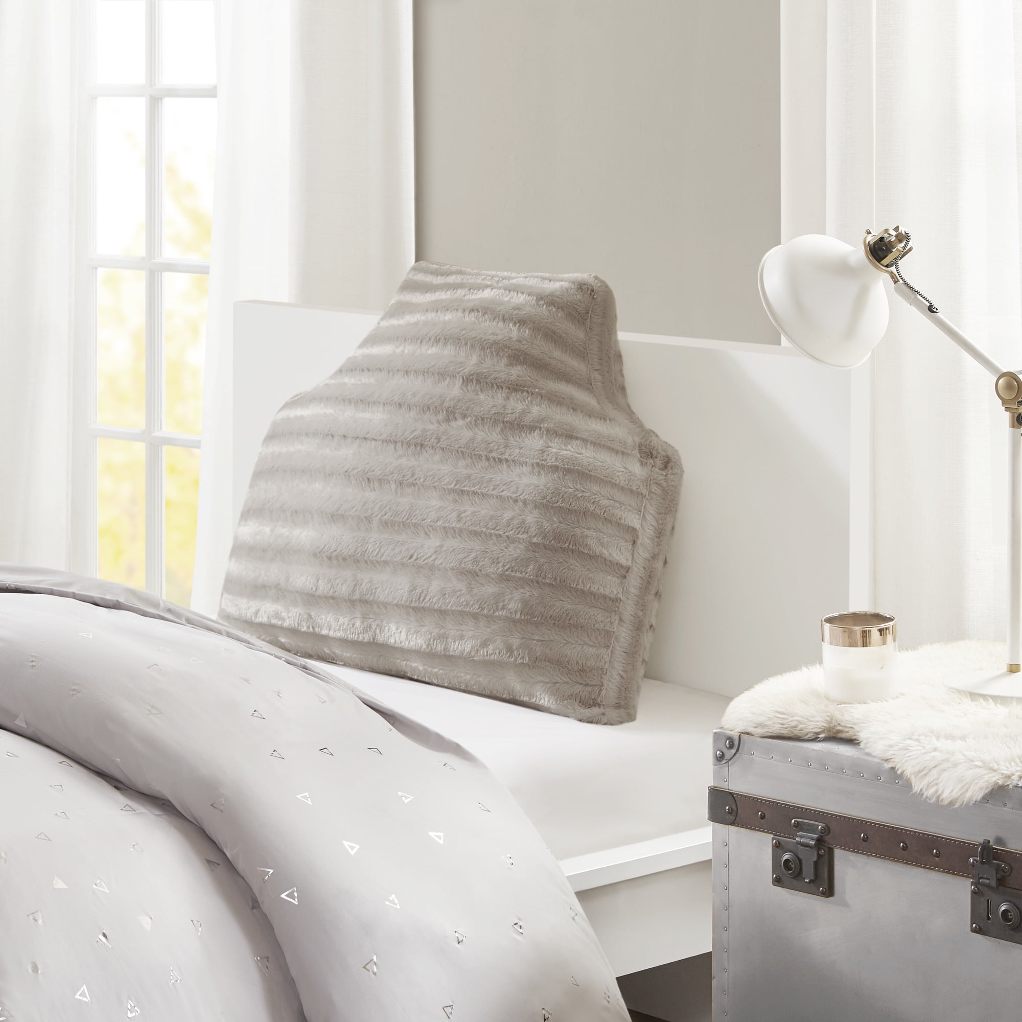 Home Essence Apartment York Oversized Faux Fur Headboard Pillow