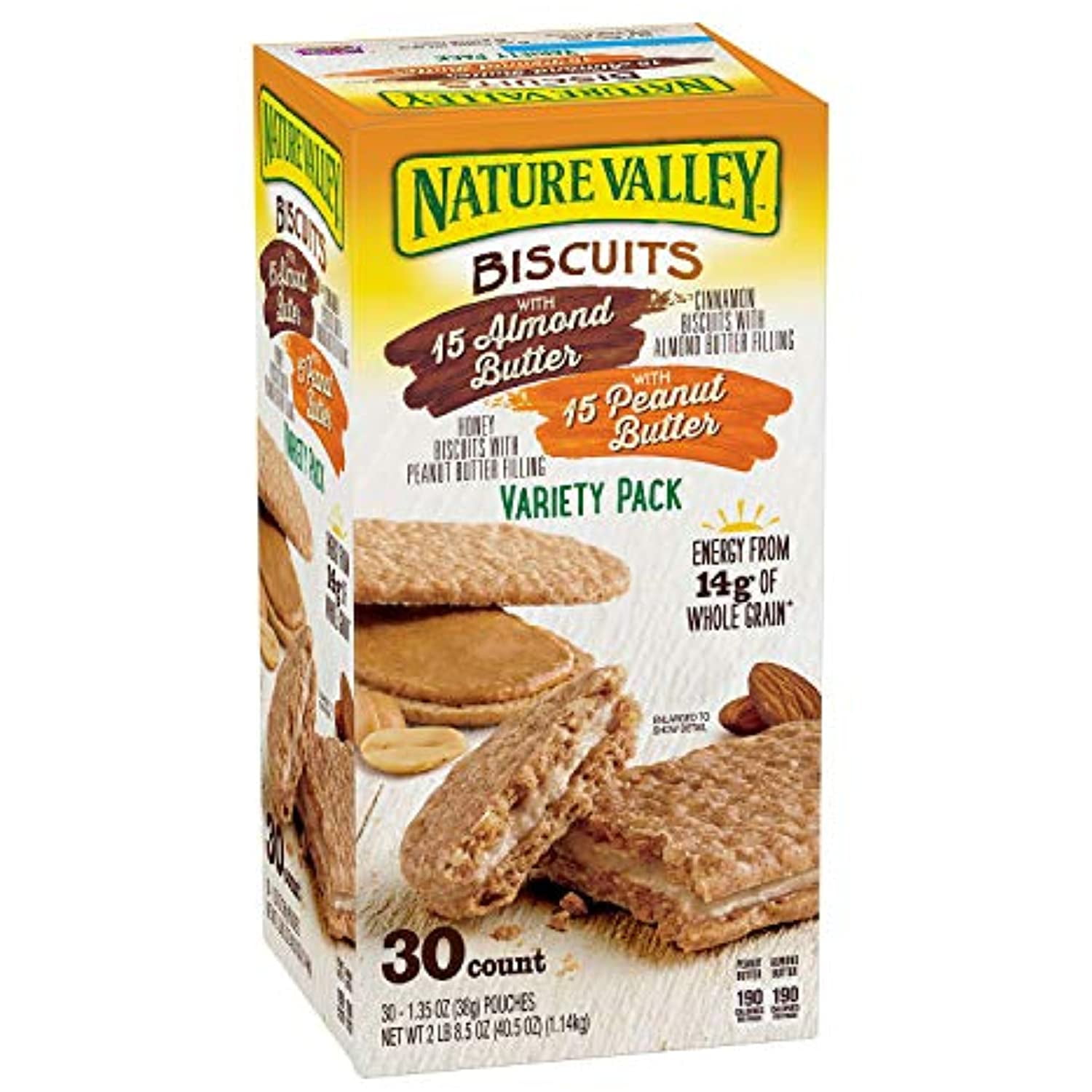 Nature Valley Biscuit Sandwich Almond Butter & Peanut Butter ( 30 Ct