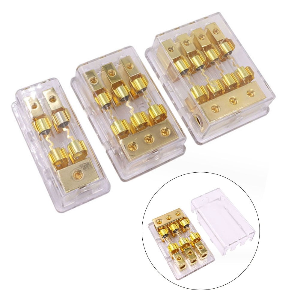 Fuse Holders 2/3/4 Position Agu Fuse Holder Instrument Bracket Distribution Block Fuse 60A Electrical Equipment Fuse Accessories