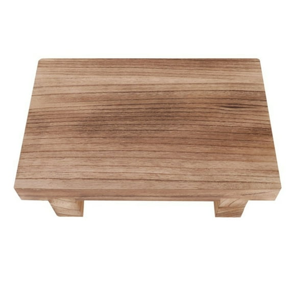 Multifunctional Wood Foot Stool Non Slip Bedside Stool for Bedroom & Living Room