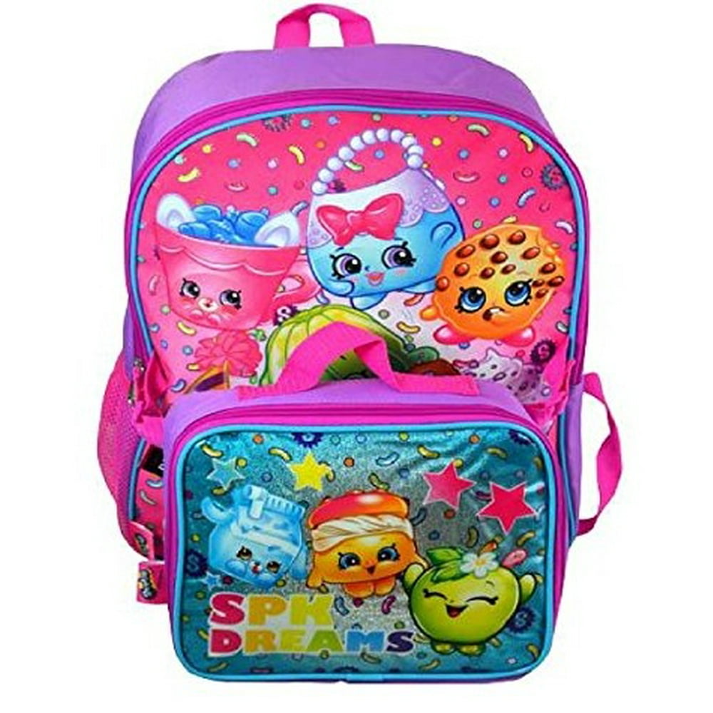 Shopkins Backpack Shopkins SPK Dreams 16" w/Lunch Bag Walmart