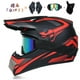 thumbnail image 2 of Enviar 3 piezas de regalo casco de motocicleta niños casco todoterreno bicicleta cuesta abajo AM DH casco cruzado capacete motocross casco Dengxun unisex, 2 of 2