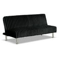 thumbnail image 5 of Furniture of America Wuntly Convertible Chenille Futon Sofa Bed, Black, 5 of 5