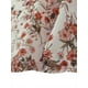 thumbnail image 5 of INSPIRAR CHIC Vestido Midi de Manga Larga con Estampado Floral en V Blanco Naranja, 5 of 5