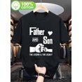 thumbnail image 1 of T-shirt Patrimonial 100 % pour Hommes Père et Fils / Haut Décontracté Ample Style de Rue à Manches Courtes, Design de Boxe, Col Rond Respirant pour Toutes Saisons, Fath, 1 of 5