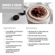 Isopure Zero Carb 100% Whey Protein Isolate Powder, Cookies & Cream, 25g Protein, About 15 Servings