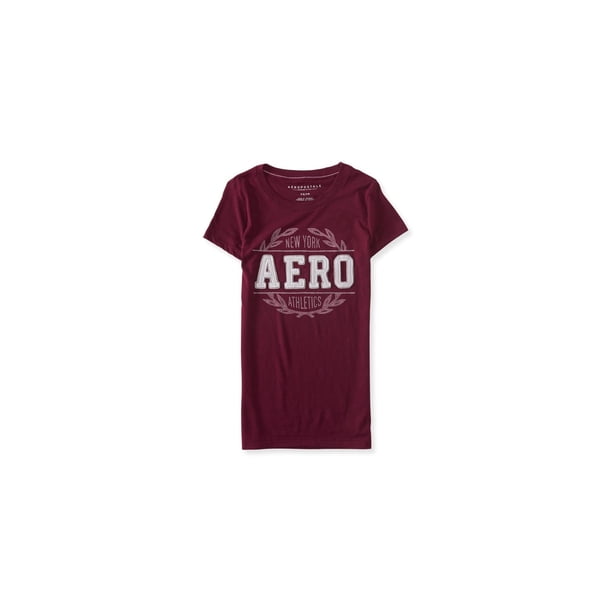 Camiseta adornada Aeropostale New York Athletics color morado pequeña