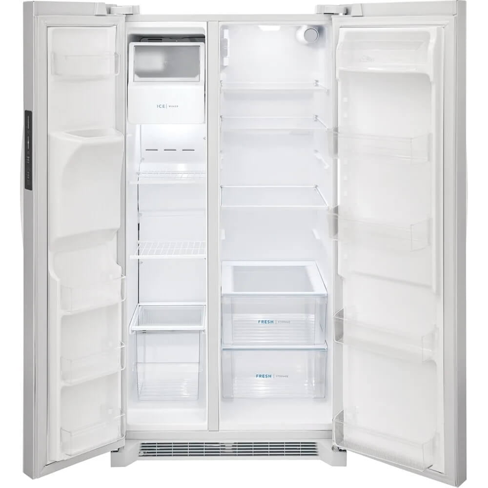 Frigidaire FRSS2623AW 25.6 Cu. Ft. White Side-by-Side Refrigerator