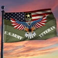 thumbnail image 2 of U.S. Army Veteran American Flag - UV Fade Resistant Double Printed and Double Stitched 150D Polyester 3x5ft banner (Veteran), 2 of 4