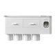 thumbnail image 1 of sostenedor del cepillo de dientes del abs de los pp Soporte Para Cepillo De Dientes Montado En La Pared Sin Perforaciones Soporte Para Baño Estante Superior 4 Tazas Gris Magideal sostenedor del cepillo de dientes del abs de los pp, 1 of 7