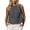 Gray, variant on Womens Cropped Tank Tops Loose Crew Neck Sleeveless Shirts Lightweight Cotton Linen Blouses Work Shirt White M