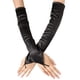 thumbnail image 2 of Guantes largos de satén microelástico de color sólido, accesorios de boda para novias, bailes de ópera, fiestas retro europeas y americanas, 2 of 6