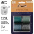 thumbnail image 4 of The Beadsmith S-Lon Bead Cord – .5 mm Nylon Cord, 12-Pack, Ocean Mist Mix, TEX210, 77 Yards, 4 of 10