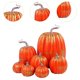 thumbnail image 3 of 7 calabazas falsas, pequeñas verduras artificiales para Halloween, hogar y otoño. Oro naranja, 3 of 6