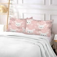 thumbnail image 6 of GZHJMY Cute Pink Rabbit Zippered Velvet Pillowcases,Super Soft and Cozy Luxury Plush Pillow Case Bed Pillow Pillowcases,Queen Size 20x30 in Home Decor, 6 of 7