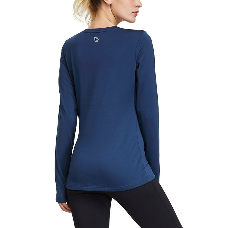 Baleaf Women's Thermal Fleece Tops Long Sleeve Running t-Shirt