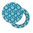 thumbnail image 2 of KLL Daisies Flowers Round Bar Chair Cushion Cover 12 inch ,Bar Stool Protector with Elastic, Soft Washable, 2 of 6