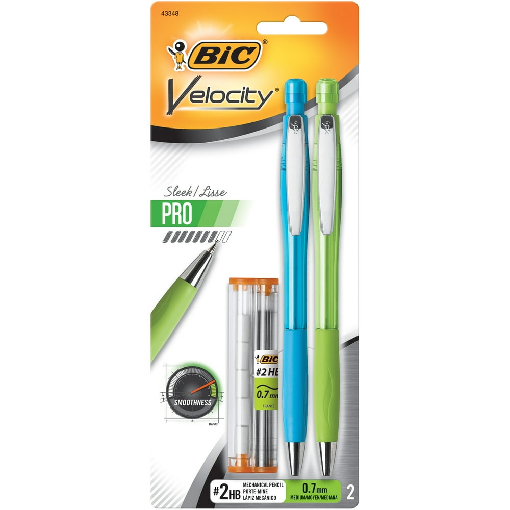 BIC Velocity Pro Mechanical Pencil, Medium Point (0.7mm), Assorted