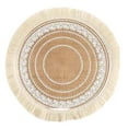 thumbnail image 2 of Ludlz Bowl Coasters Bohemian Foldable Heat Insulation Flax Washable Bowl Cup Mat for Home, 2 of 8