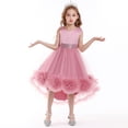 thumbnail image 2 of Vestido de princesa, vestido de malla con flores, vestido esponjoso, sin mangas, vestido de piano, 2 of 6