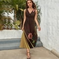 thumbnail image 5 of Elegant Asian-Inspired Floral Sleeveless Dress Cocktail of dresses Women's clothing sensual sexy dress for women, 5 of 6
