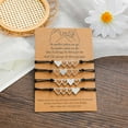 thumbnail image 4 of 4 Pcs Heart-shaped Matching Bracelets For Best Friend Family Women Mens, 4 of 4