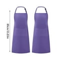 thumbnail image 3 of THLKIF Plain Color Bulk Aprons for Women Men Chef, Waterproof Baking Painting Artist Cooking Kitchen Aprons with 2 Pockets for Kitchen Dishwashing, Baking, Cooking, 3 of 3