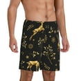 thumbnail image 2 of Fotbe Christmas Gold Deers1 Pajama Shorts for Men, Men's Pajama Bottoms, Sleepwear,Short Pajama Pants-3X-Large, 2 of 9