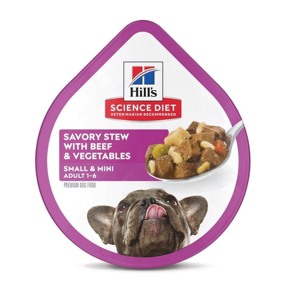 Hill's Science Diet Perro Adult Small & Mini Tray beef 100g 12pz