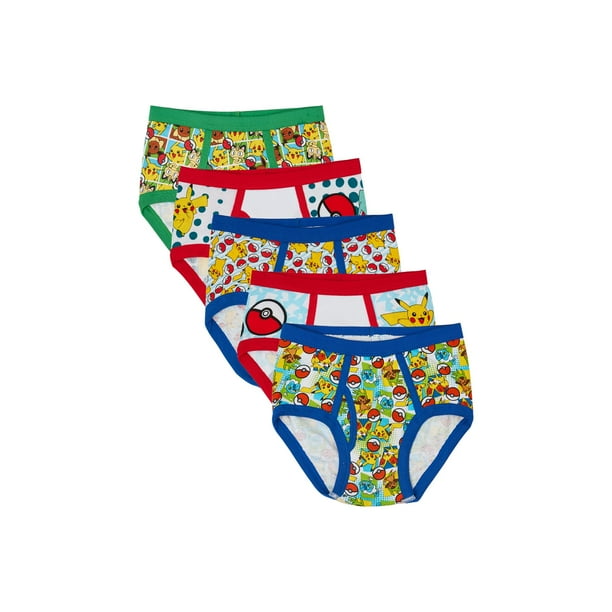 Pokémon Pokémon, Boys Underwear, 5 Pack Briefs (Little Boys & Big Boys)
