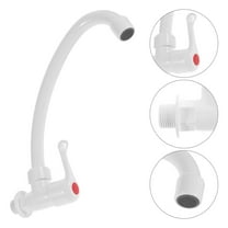 SEWCHICS White Metal Single Handle Basin Faucet with Modern Design for Bathroom and Kitchen