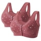 thumbnail image 1 of WILLBEST Brasier Tela De Mantequilla Sujetador De Yoga Para Mujer, Con Hebilla Frontal Y Borde De Encaje, Sin Aro De Acero, Ajuste Sin Costuras, Talla Grande 124, 1 of 2