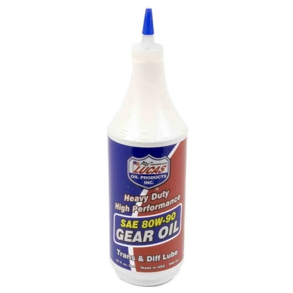 Lucas Oil Heavy Duty Gear Oil 10043 - SAE 80W-90 - 32 oz, Yellow