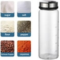 thumbnail image 6 of Seasoning jar with 304 Stainless Shaker Sets,Salt and Pepper Shakers with Adjustable Pour Holes for Himalayan, Kosher and Sea Salts.Set of 2 Pcs, 6 of 9