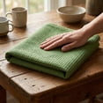 thumbnail image 6 of REGALWOVEN 2 Pack Solid Color Cotton Kitchen Towels, 100% Pure Cotton Soft Absorbent Dish Towels Green 25" x 15", 6 of 6