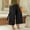 (Fashion 161)Black, variant on Women's Elastic Waist Cargo Culottes Wide Leg Cropped Pants with Strap Detail Casual Summer Wear in Multiple Colors