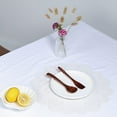 thumbnail image 3 of BalsaCircle 6 White Round 15" Romantic Floral Lace Vinyl PLacemats Doilies Wedding Party, 3 of 8