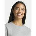 thumbnail image 4 of Athletic Works Women's Crewneck Fleece Sweatshirt, Sizes XS-XXXL, 4 of 5