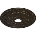 thumbnail image 3 of Ekena Millwork 18"OD x 3 1/2"ID x 1 3/8"P Warsaw Ceiling Medallion (Fits Canopies up to 3 1/2"), Hand-Painted Stone Hearth, 3 of 6